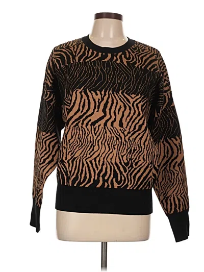 Pre-owned Dkny Pullover Sweater In Brown