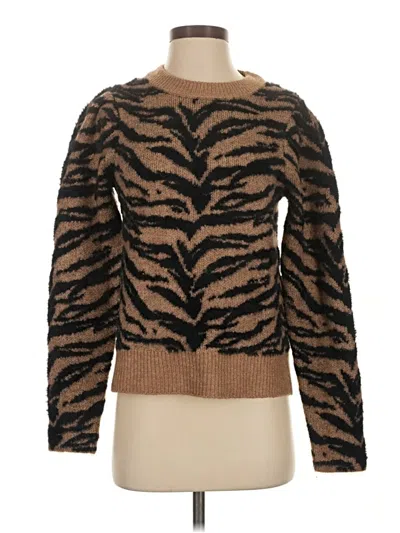 Pre-owned Dkny Pullover Sweater In Brown