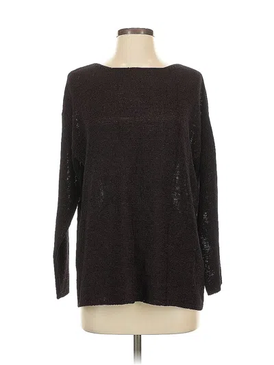 Pre-owned Dkny Pullover Sweater In Brown