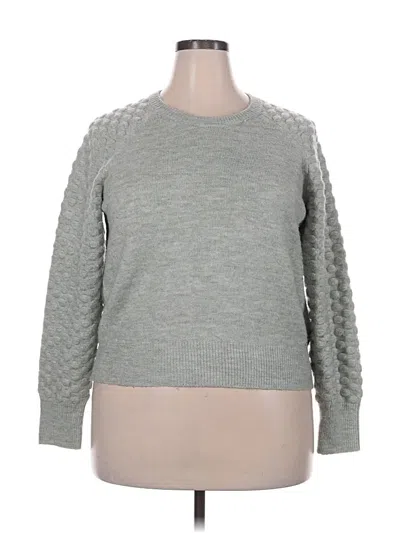 Pre-owned Dkny Pullover Sweater In Gray