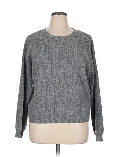 Pre-owned Dkny Pullover Sweater In Gray