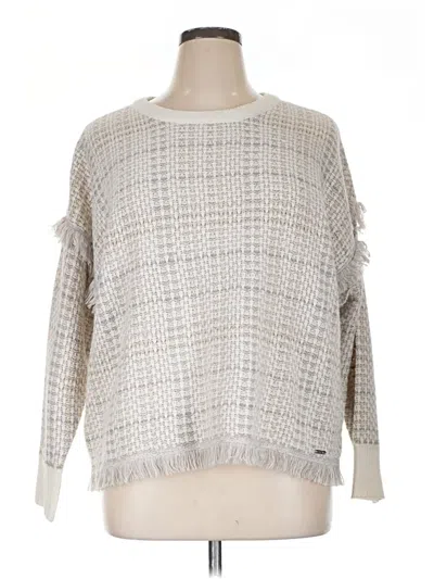 Pre-owned Dkny Pullover Sweater In Gray