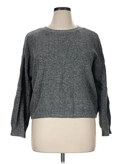 Pre-owned Dkny Pullover Sweater In Gray