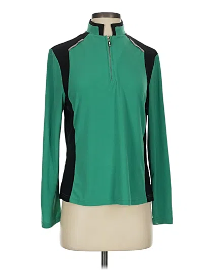 Pre-owned Dkny Pullover Sweater In Green