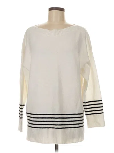 Pre-owned Dkny Pullover Sweater In Ivory
