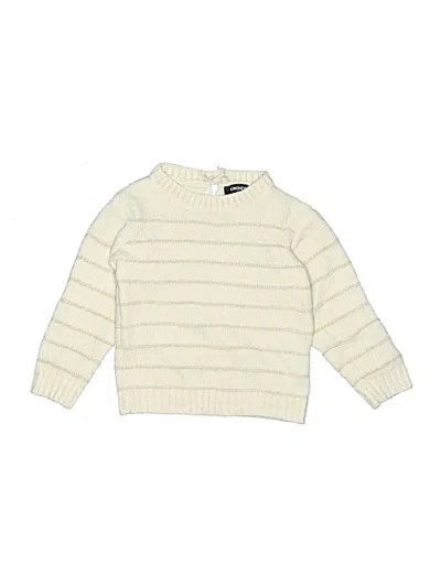 Pre-owned Dkny Kids' Pullover Sweater In Ivory
