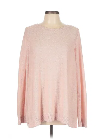 Pre-owned Dkny Pullover Sweater In Pink