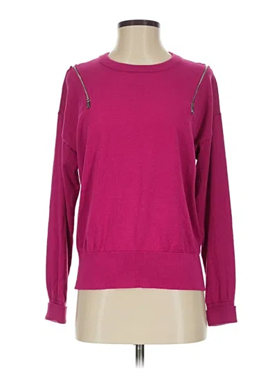 Pre-owned Dkny Pullover Sweater In Pink