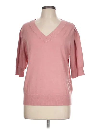 Pre-owned Dkny Pullover Sweater In Pink