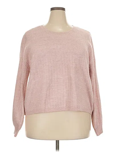 Pre-owned Dkny Pullover Sweater In Pink