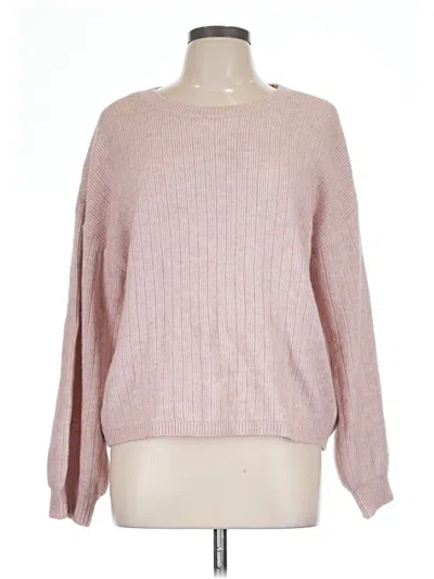 Pre-owned Dkny Pullover Sweater In Pink