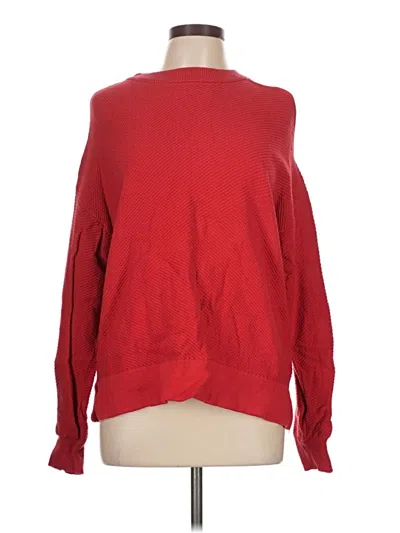 Pre-owned Dkny Pullover Sweater In Red