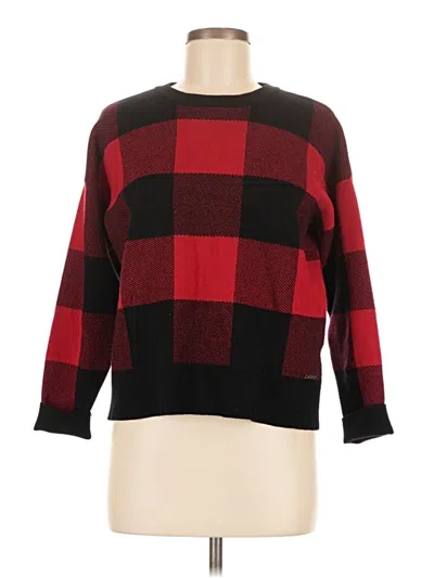 Pre-owned Dkny Pullover Sweater In Red