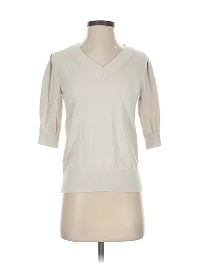 Pre-owned Dkny Pullover Sweater In White