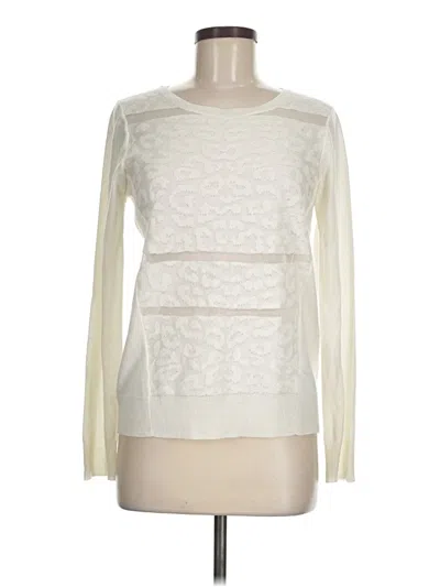 Pre-owned Dkny Pullover Sweater In White