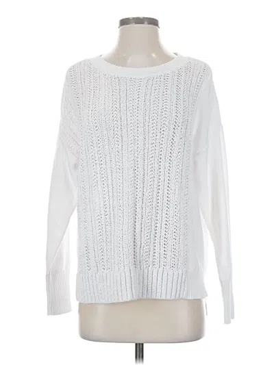 Pre-owned Dkny Pullover Sweater In White