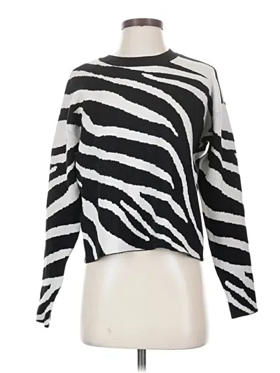 Pre-owned Dkny Pullover Sweater In White