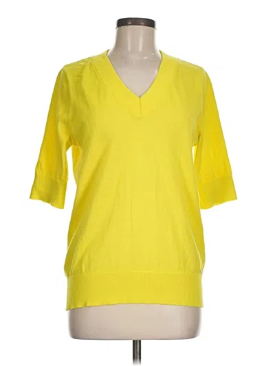 Pre-owned Dkny Pullover Sweater In Yellow