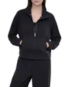 Dkny Pullover Zip Top In Black