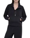 Dkny Pullover Zip Top In Black