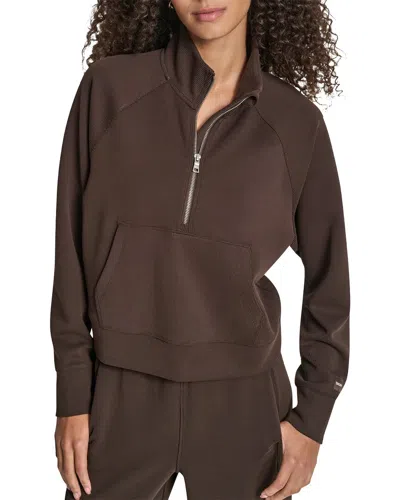 Dkny Pullover Top In Brown