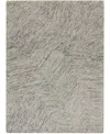 Dkny Pure Angles Ang01 5'2"x7'2" Area Rug In Gray