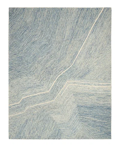 Dkny Pure Angles Ang01 Area Rug, 8'5 X 11'5 In Blue