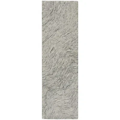 Dkny Pure Angles Grey Modern Indoor Rug In Gray,ivory