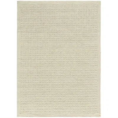 Dkny Pure Grids Ivory Beige Contemporary Indoor Rug In Beige;ivory
