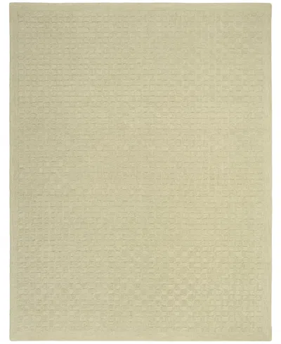 Dkny Pure Grids Pgr01 7'7"x9'7" Area Rug In Green