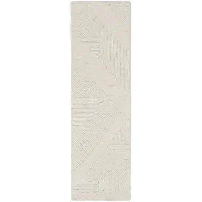 Dkny Pure Patterns 2'3" X 7'6" Ivory Grey Modern Indoor Rug In Neutral