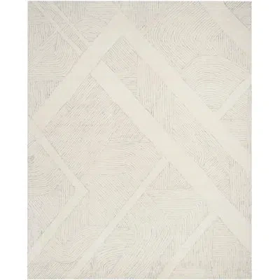 Dkny Pure Patterns Ivory Grey Modern Indoor Rug In Ivory;grey