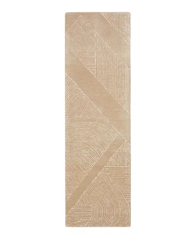 Dkny Pure Patterns Prn01 Runner Area Rug, 2'2 X 7'5 In Brown