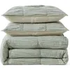 Dkny Pure Ruched Gauze Comforter & Shams Set In Green