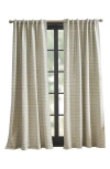 Dkny Pure Stream Set Of 2 Stripe Cotton Curtain Panels In White/blue