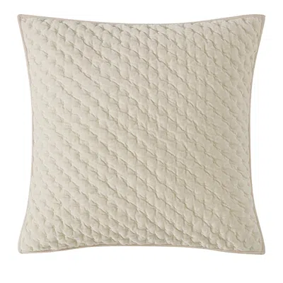 Dkny Pure Velvet Quilt Euro Sham, 26 X 26 In Brown