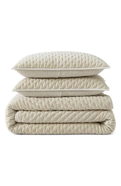 Dkny Pure Velvet Quilt Set, King In Cream