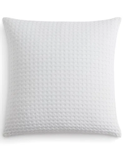Dkny Modern Waffle Sham, European In White