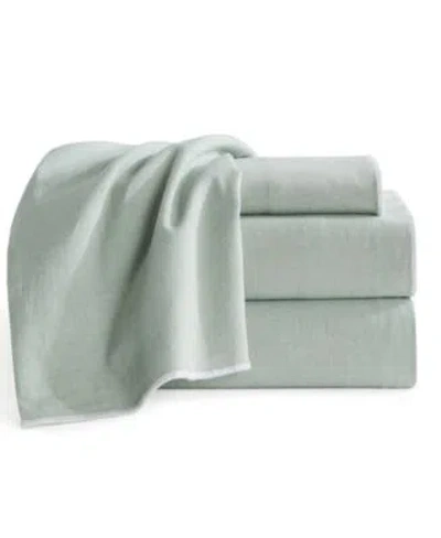 Dkny Pure Washed Linen Cotton Sheet Sets In Sage