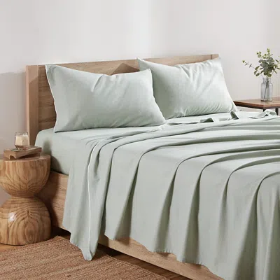 Dkny Pure Washed Linen Sheet Set, King In Green