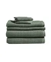 Dkny Quick Dry 6-pc. Bath Towel Set In Moss