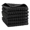 Dkny Quick Dry Washcloth Set In Black