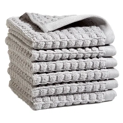 Dkny Quick Dry Washcloth Set In Grey