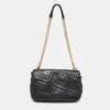 DKNY DKNY QUILTED LEATHER FLAP SHOULDER BAG