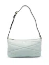 Dkny Quilted Leather Shoulder Bag In Grey