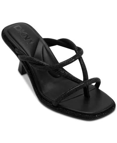 Dkny Rabun Stones Sandals In Black