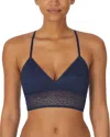 Dkny Modern Lace Longline Bralette In Blue