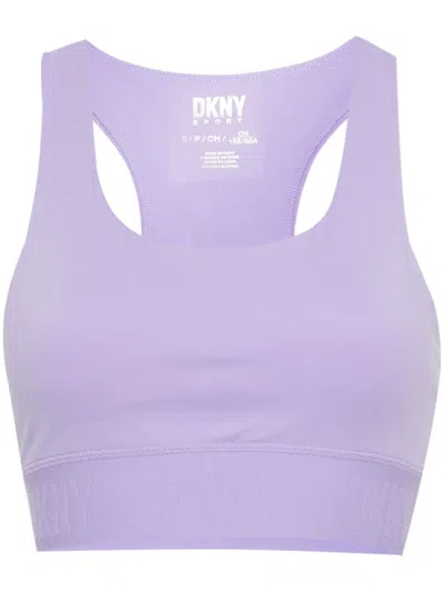 Dkny Racerback Sports Bra In 紫色