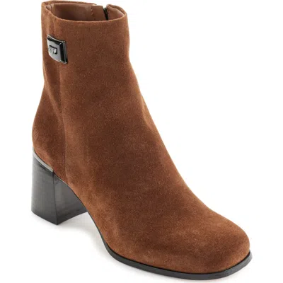 Dkny Women's Ranya Zip Ankle Booties In Roasted Pecan