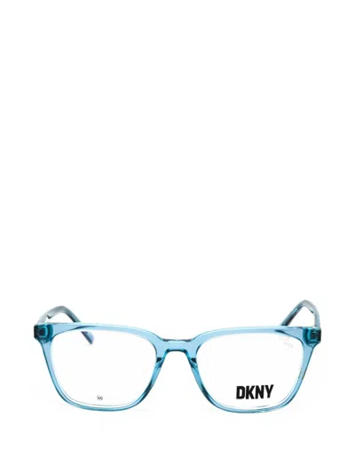 Dkny Rectangle-frame Glasses In 블루